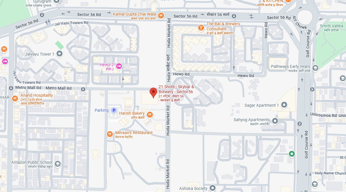 21 Shots location map
